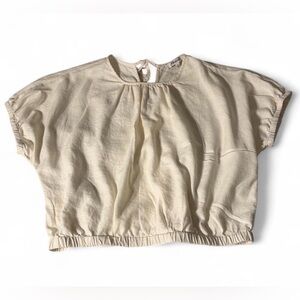 Madewell Ivory Short Sleeve Top